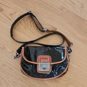 Diesel Patent Leather Crossbody Bag